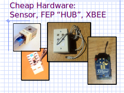 Cheap Hardware: Sensor, FEP “HUB”, XBEE